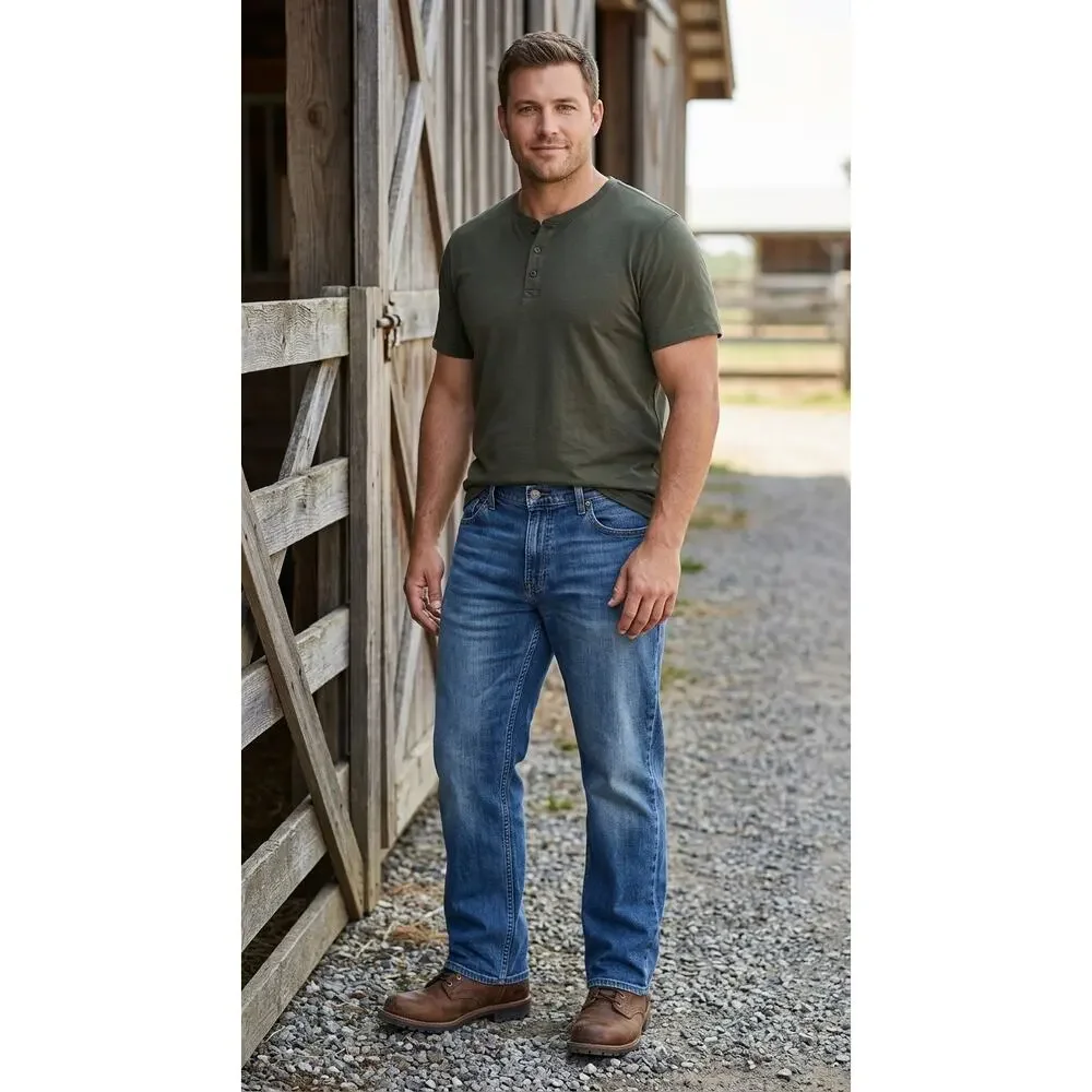 Levi's Signature Blue Straight Leg Relaxed Fit Jeans Men Size W40 L30